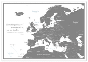 069 Europe map poster A1 size
