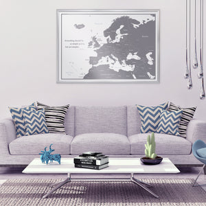 076 Europe map poster A1 size English