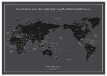 画像をギャラリービューアに読み込む, 041 World map poster [ Dark ]
