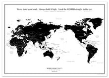画像をギャラリービューアに読み込む, 055 World map poster A2 [ black ]
